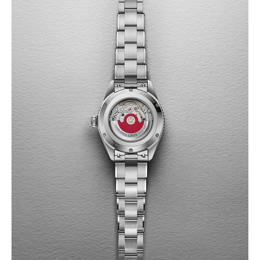 ORIS 自動巻き時計 シルバー Amazon | ラバーストラップ付属 ORIS オリス ダイバーズ 39mm
